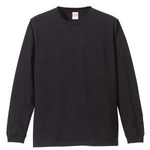 5.6オンスロングスリーブTシャツ(ブラック)