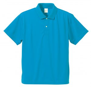 4.1オンスドライアスレチックのポロシャツ(ターコイズブルー)
