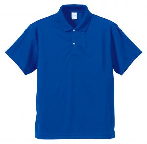 4.1オンスドライアスレチックのポロシャツ(コバルトブルー)