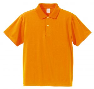 4.1オンスドライアスレチックのポロシャツ(オレンジ)