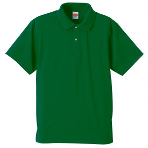 4.1オンスドライアスレチックのポロシャツ(グリーン)