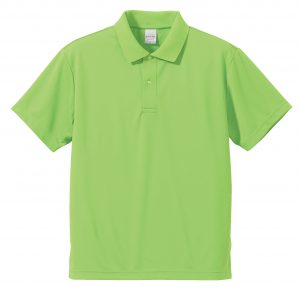 4.1オンスドライアスレチックのポロシャツ(ブライトグリーン)