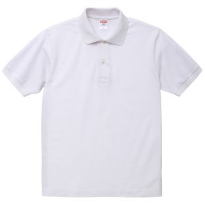 6.0オンスヘヴィーウェイトコットンのポロシャツ(ホワイト)