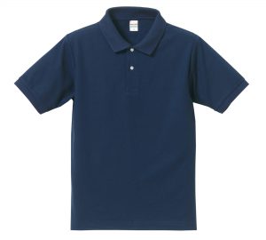 5.3オンスドライカノコのポロシャツ(インディゴ)
