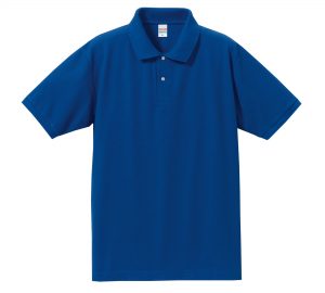 5.3オンスドライカノコのポロシャツ(ロイヤルブルー)