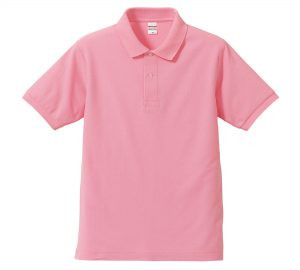 5.3オンスドライカノコのポロシャツ(ピンク)