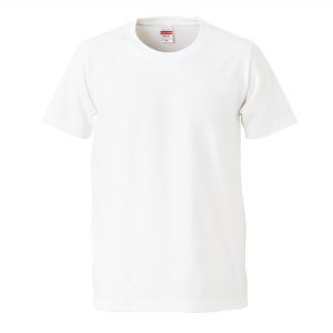 5.0オンスレギュラーフィットTシャツ (ホワイト)