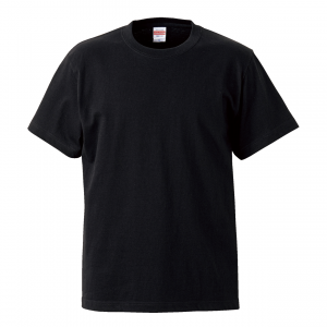5.6オンスハイクオリティーTシャツ(ブラック)
