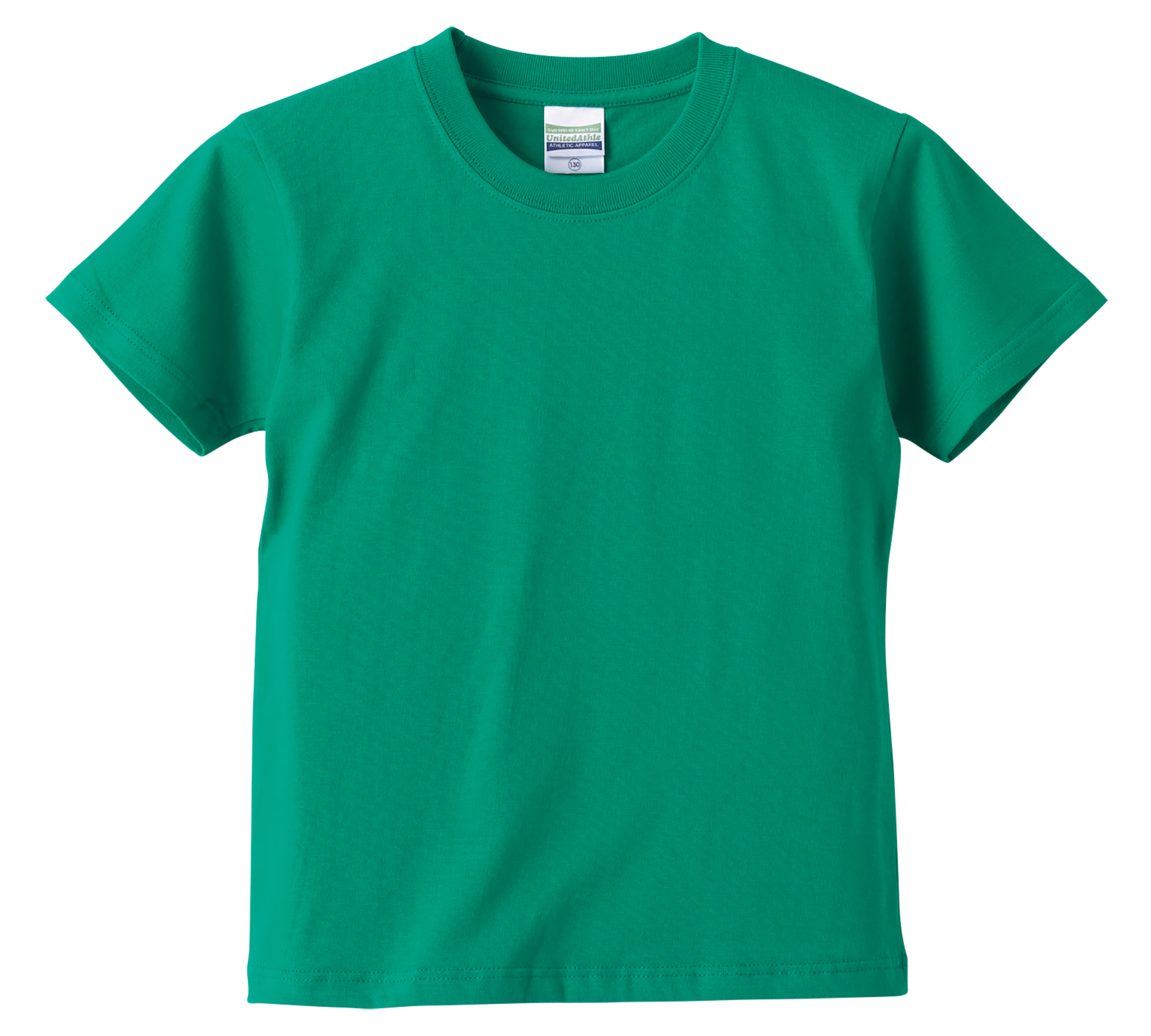 5.6オンスハイクオリティーTシャツ、90~160cmサイズ(グリーン)