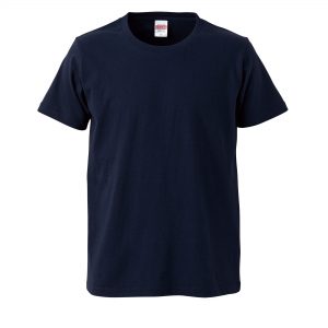5.0オンスレギュラーフィットTシャツ (ネイビー)