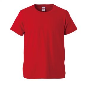 5.0オンスレギュラーフィットTシャツ (レッド)