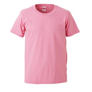 5.0オンスレギュラーフィットTシャツ (ピンク)