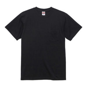 5.6オンスハイクオリティーTシャツ(ポケット付/ブラック)