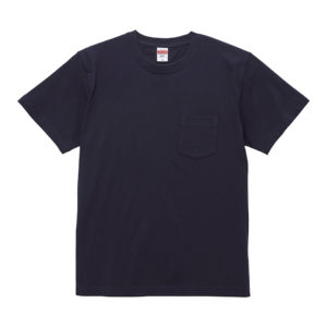 5.6オンスハイクオリティーTシャツ(ポケット付/ネイビー)