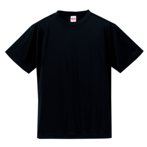 4.7オンスドライシルキータッチTシャツ(ブラック)