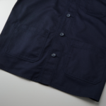 T/C生地のカバーオールジャケット（ダークネイビー）の裾画像