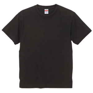 6.0オンス生地のオープンエンドヘヴィーウェイトTシャツの画像(ブラック)