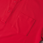 4.7オンスのスペシャルドライカノコ生地のポロシャツ(レッド)のポケット画像