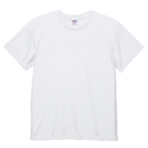 5.6オンスのドライコットンタッチ生地のTシャツ(ホワイト)