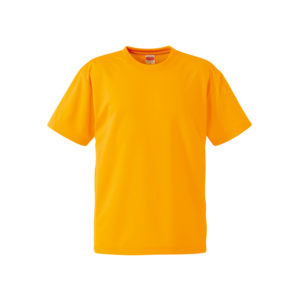 4.1オンスのドライアスレチック素材のTシャツ(ゴールド)
