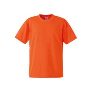 4.1オンスのドライアスレチック素材のTシャツ(カルフォルニアオレンジ)