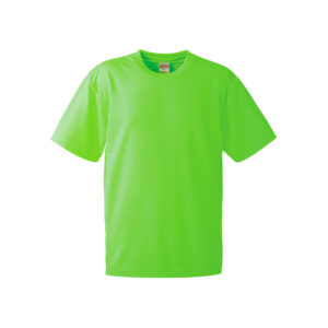 4.1オンスのドライアスレチック素材のTシャツ(蛍光グリーン)