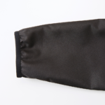 マイクロリップストップ素材のスタッフジャケット(ブラック)の袖画像