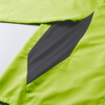 マイクロリップストップ素材のスタンドジャケット(ライムエイド)の脇画像