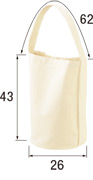 ヘヴィーキャンバス生地のワンショルダーバッグのサイズ表