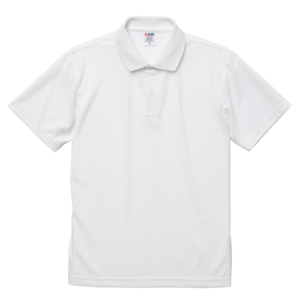4.7オンススペシャルドライカノコ生地のポロシャツ(ホワイト)