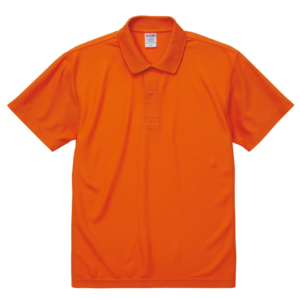 4.7オンススペシャルドライカノコ生地のポロシャツ(オレンジ)