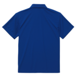 4.7オンススペシャルドライカノコ生地のポロシャツ(コバルトブルー)の背面