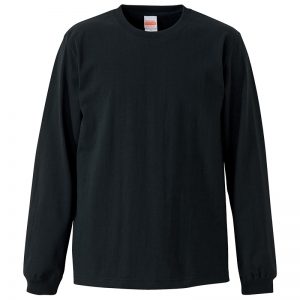 7.1オンスロングスリーブTシャツ(ブラック)