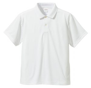 4.1オンスドライアスレチックのポロシャツ(ホワイト)