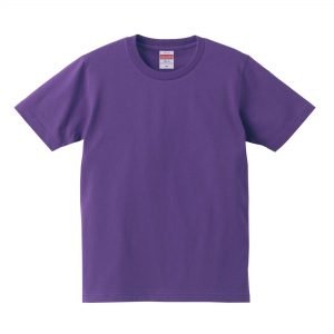 5.0オンスレギュラーフィットTシャツ (パープル)