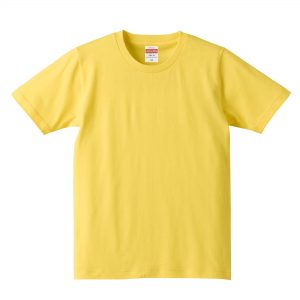 5.0オンスレギュラーフィットTシャツ (イエロー)