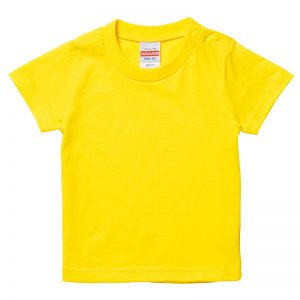 5.6オンスロングスリーブTシャツのベビーサイズ(イエロー)