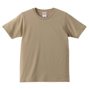 5.0オンスレギュラーフィットTシャツ (サンドカーキ)