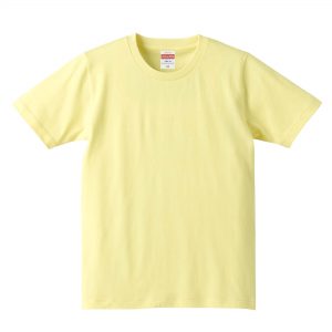 5.0オンスレギュラーフィットTシャツ (ライトイエロー)