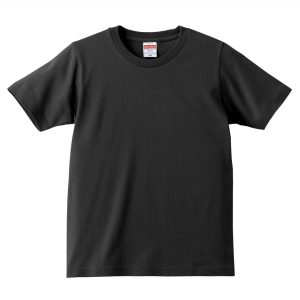 5.0オンスレギュラーフィットTシャツ (ブラック)