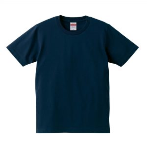 5.0オンスレギュラーフィットTシャツ (ネイビー)