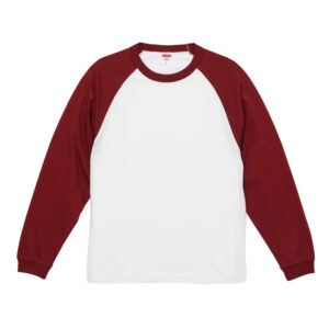5.6オンス ラグラン ロングスリーブ Tシャツ（1.6インチリブ）