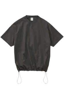 6.5オンス　ファインジャージー　リラックスフィット　Tシャツ（裾ドローコード）